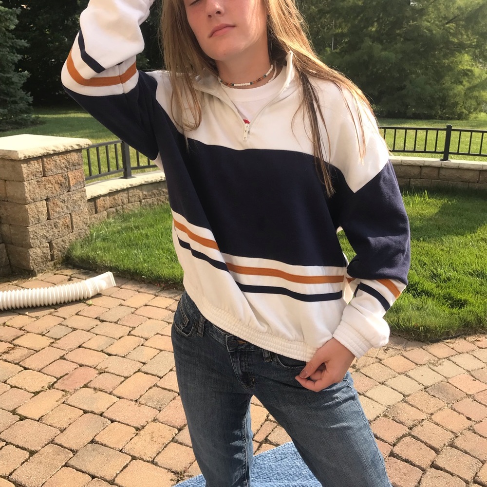 80s Quarter Zip Sweatshirt LA Hearts